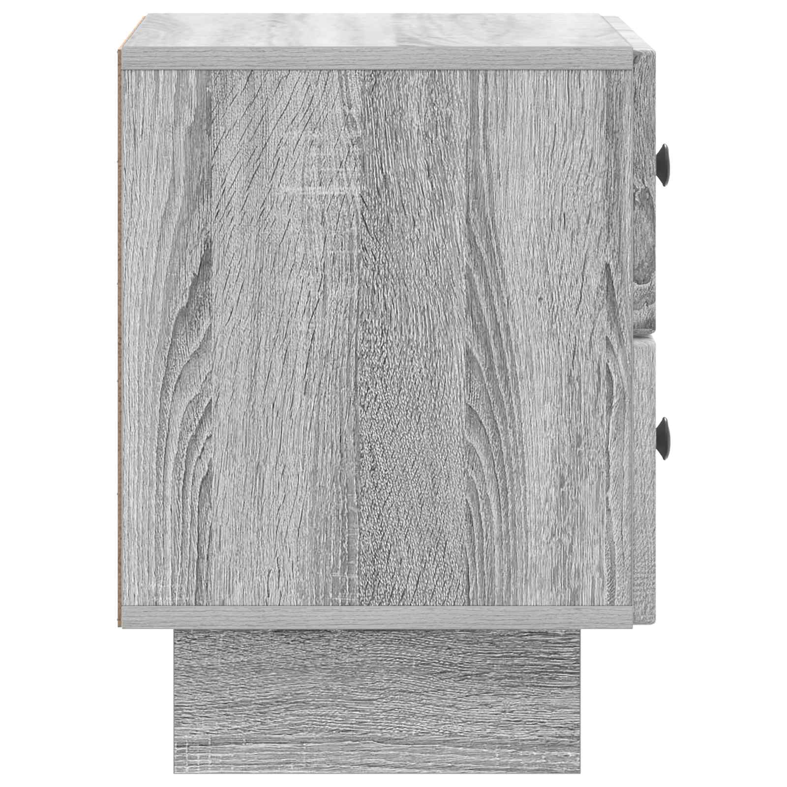 vidaXL Bedside Cabinet Grey Sonoma 43 x 34.5 x 47.5 cm Engineered Wood 6