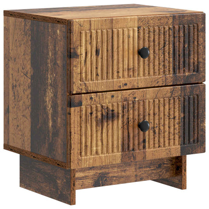 vidaXL Bedside Cabinet Old Wood 43 x 34.5 x 47.5 cm Engineered Wood 2