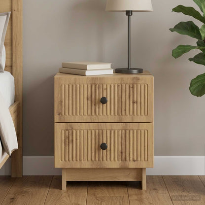 vidaXL Bedside Cabinet Artisan Oak 43 x 34.5 x 47.5 cm Engineered Wood 1
