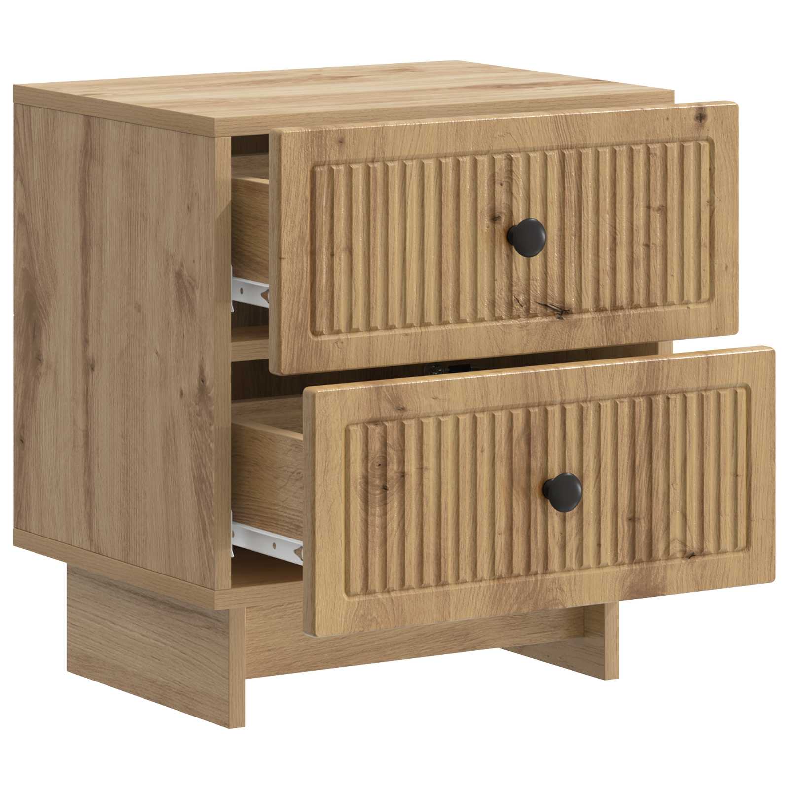vidaXL Bedside Cabinet Artisan Oak 43 x 34.5 x 47.5 cm Engineered Wood 4