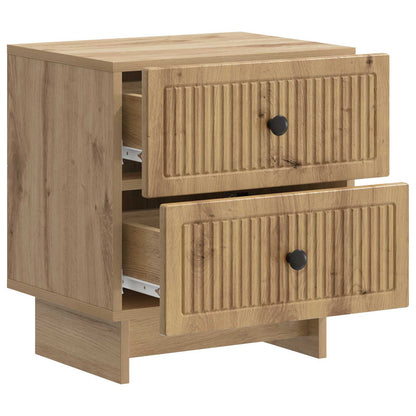 vidaXL Bedside Cabinet Artisan Oak 43 x 34.5 x 47.5 cm Engineered Wood 4