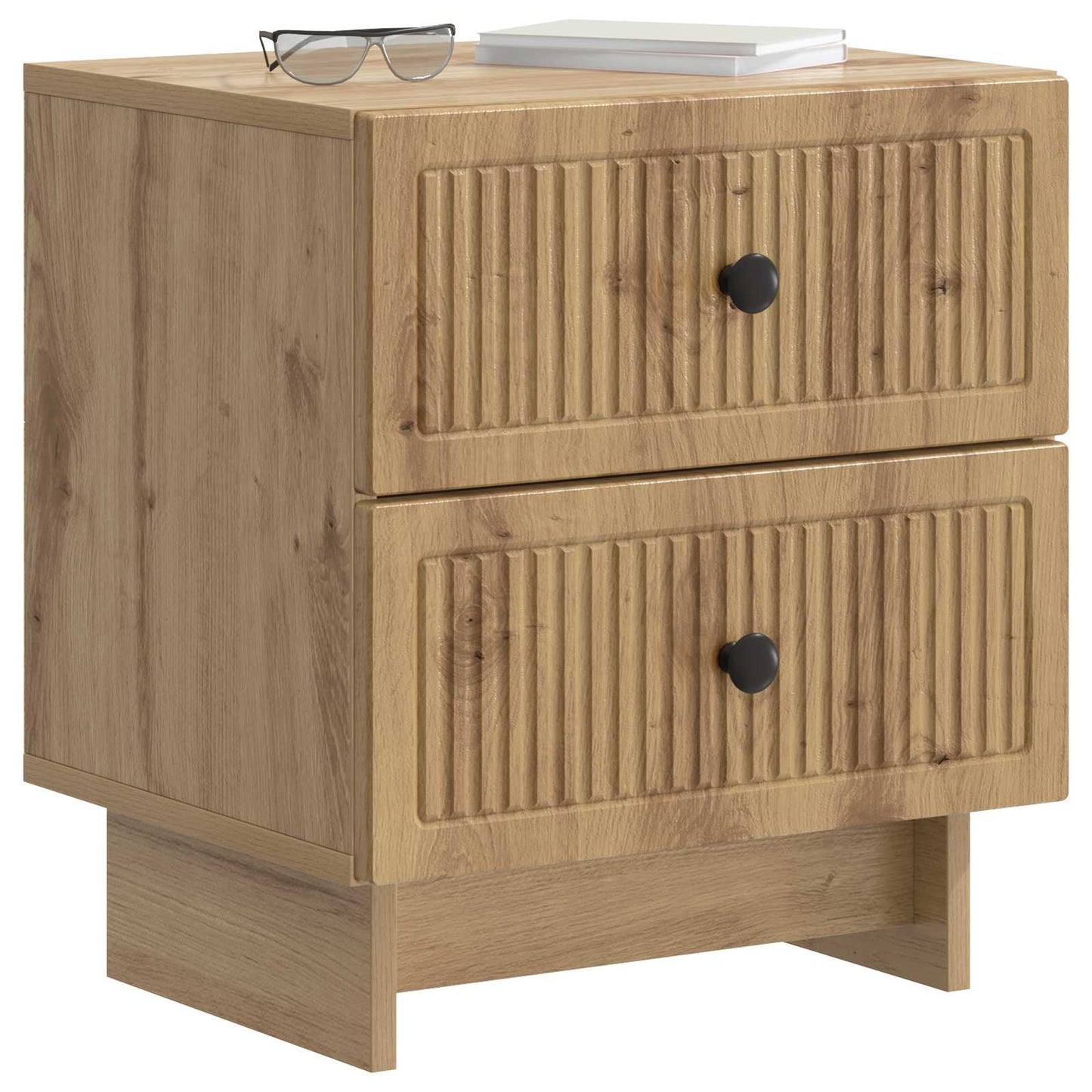 vidaXL Bedside Cabinet Artisan Oak 43 x 34.5 x 47.5 cm Engineered Wood 3