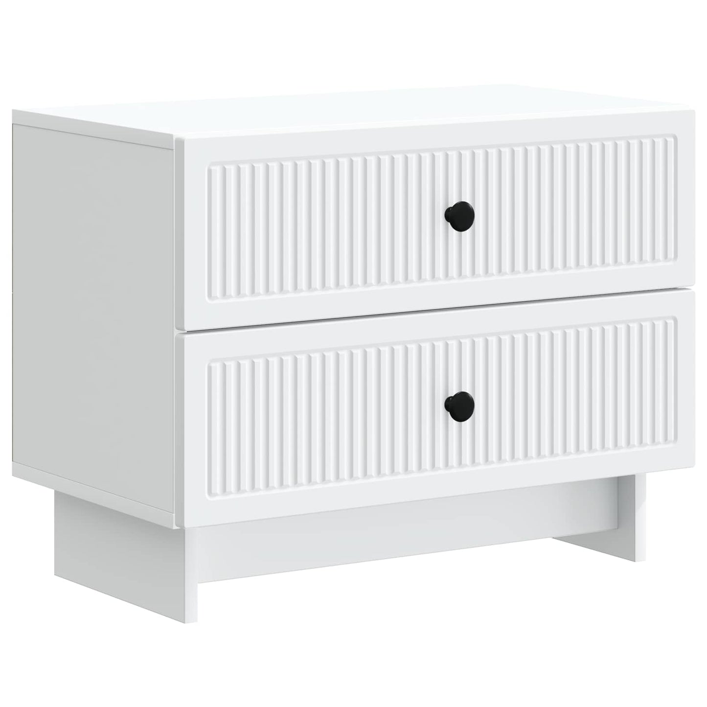 vidaXL Bedside Cabinet White 62 x 34.5 x 47.5 cm Engineered Wood 2