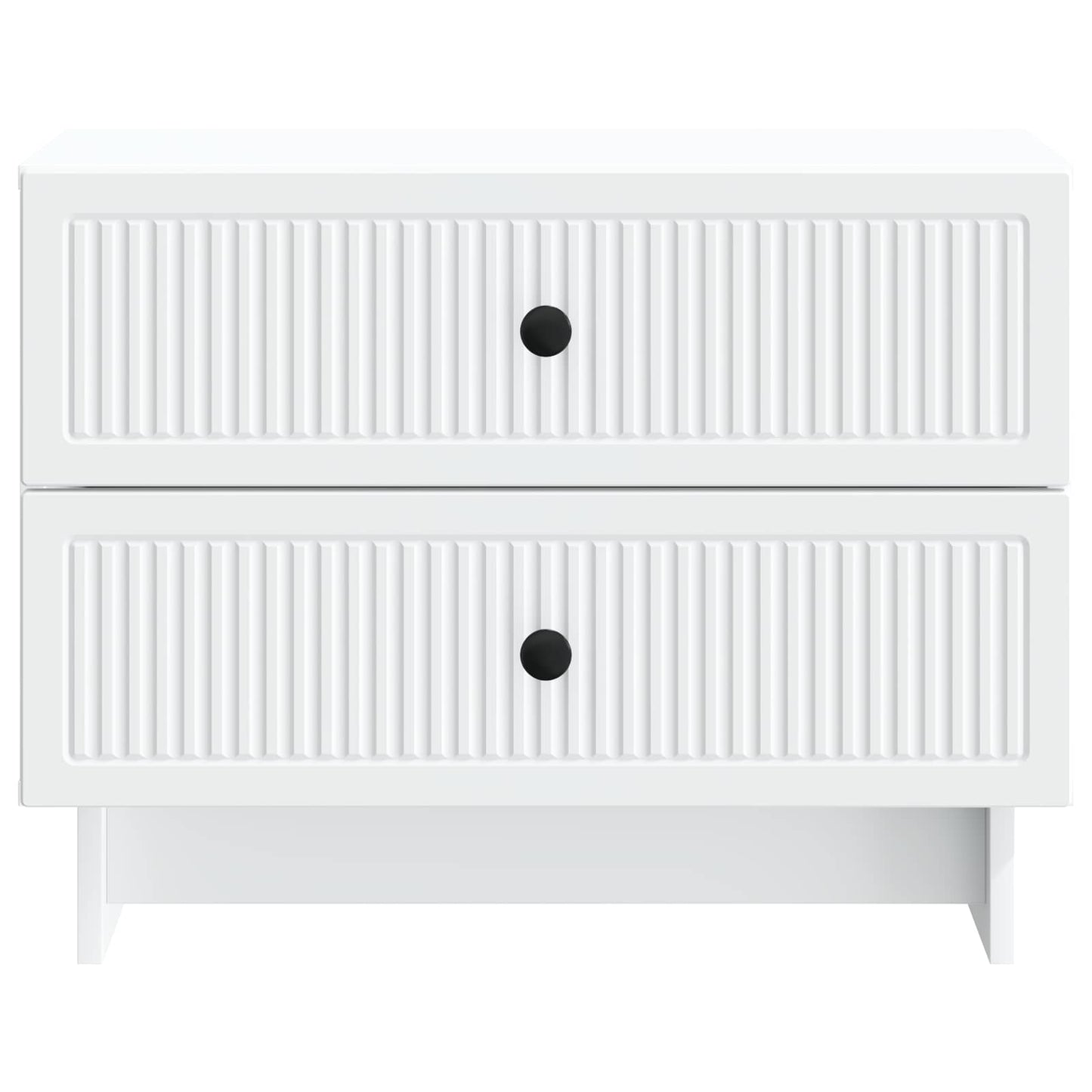 vidaXL Bedside Cabinet White 62 x 34.5 x 47.5 cm Engineered Wood 5