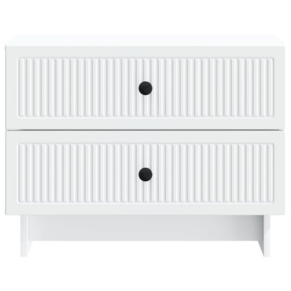 vidaXL Bedside Cabinet White 62 x 34.5 x 47.5 cm Engineered Wood 5