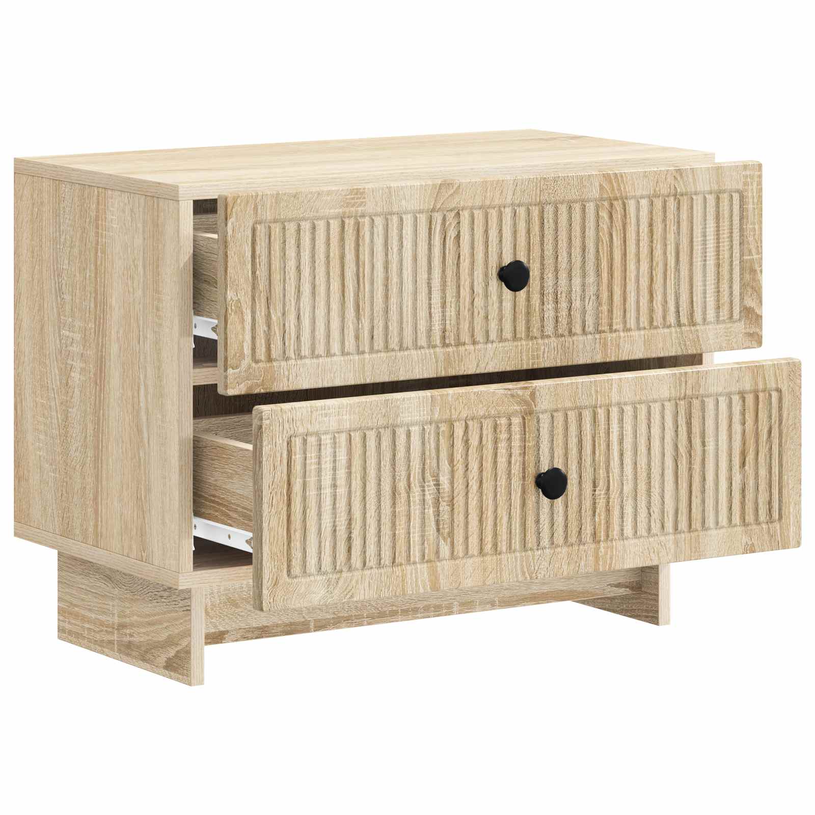 vidaXL Bedside Cabinet Sonoma Oak 62 x 34.5 x 47.5 cm Engineered Wood 4