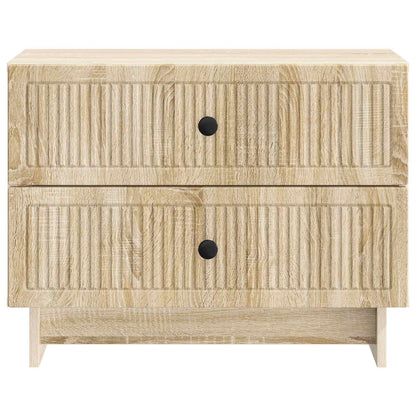 vidaXL Bedside Cabinet Sonoma Oak 62 x 34.5 x 47.5 cm Engineered Wood 5