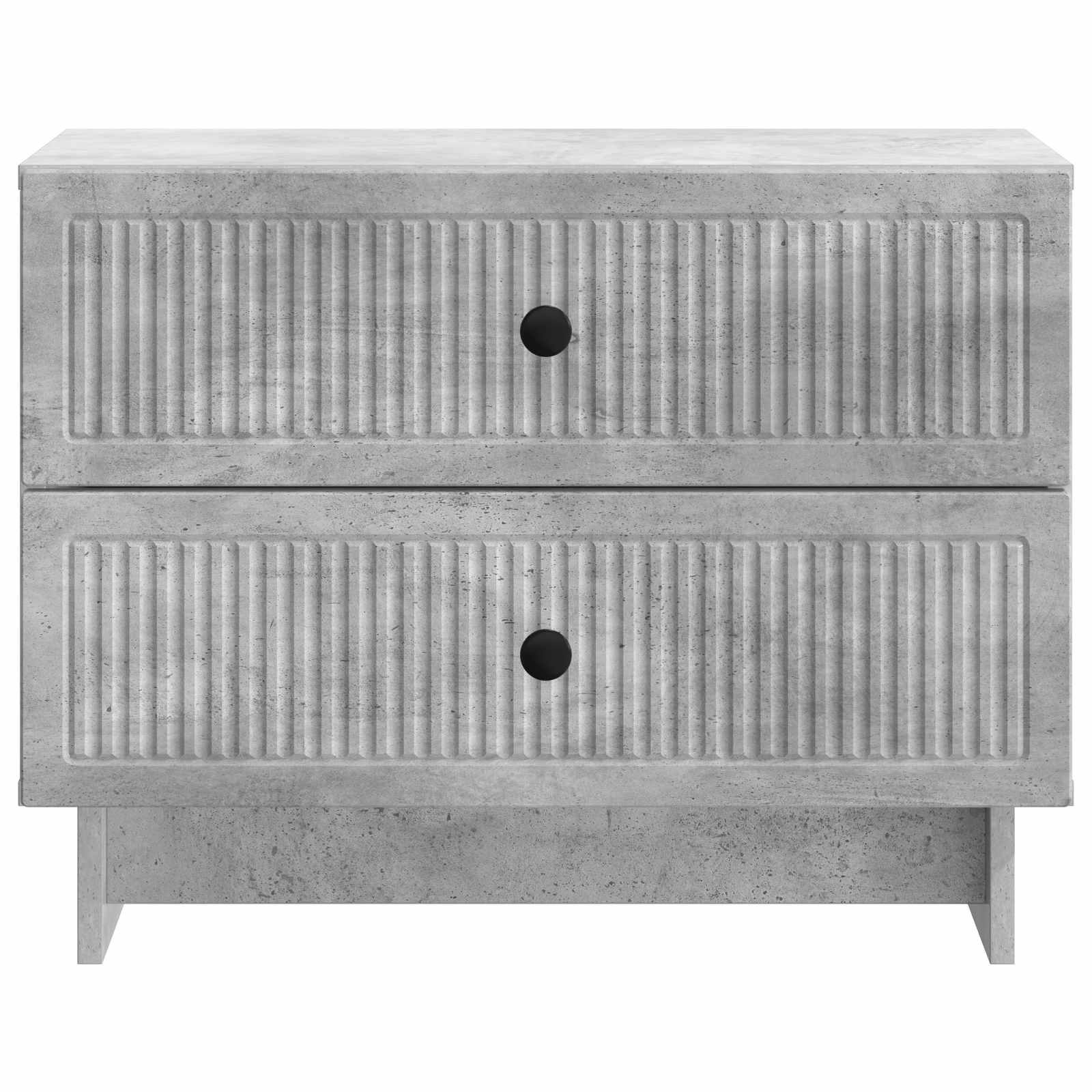 vidaXL Bedside Cabinet Concrete Grey 62 x 34.5 x 47.5 cm 5
