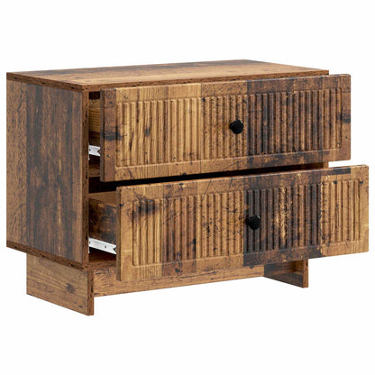 vidaXL Bedside Cabinet Old Wood 62 x 34.5 x 47.5 cm Engineered Wood 4