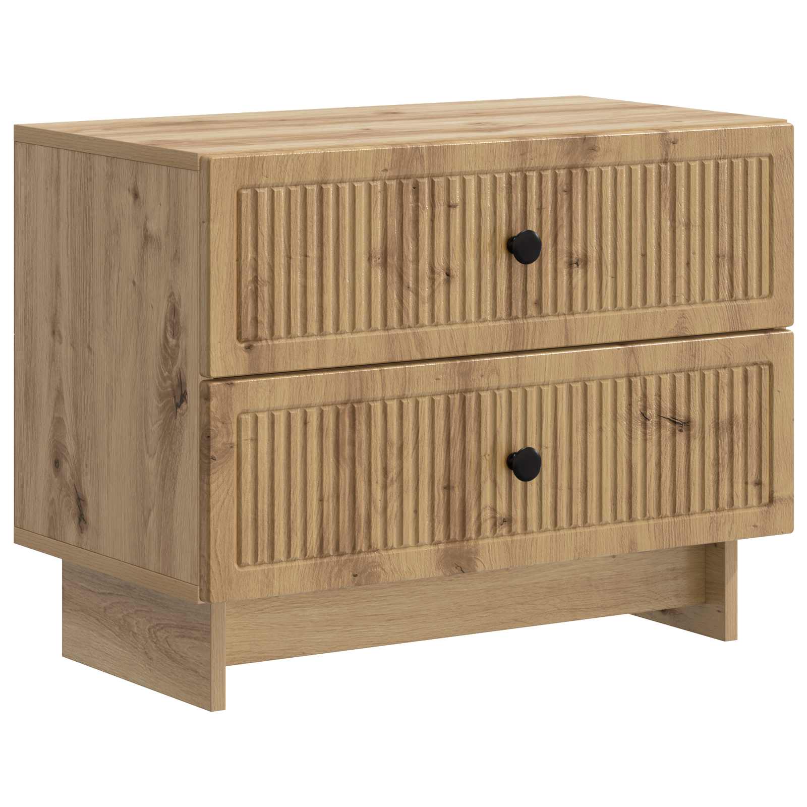 vidaXL Bedside Cabinet Artisan Oak 62 x 34.5 x 47.5 cm Engineered Wood 2