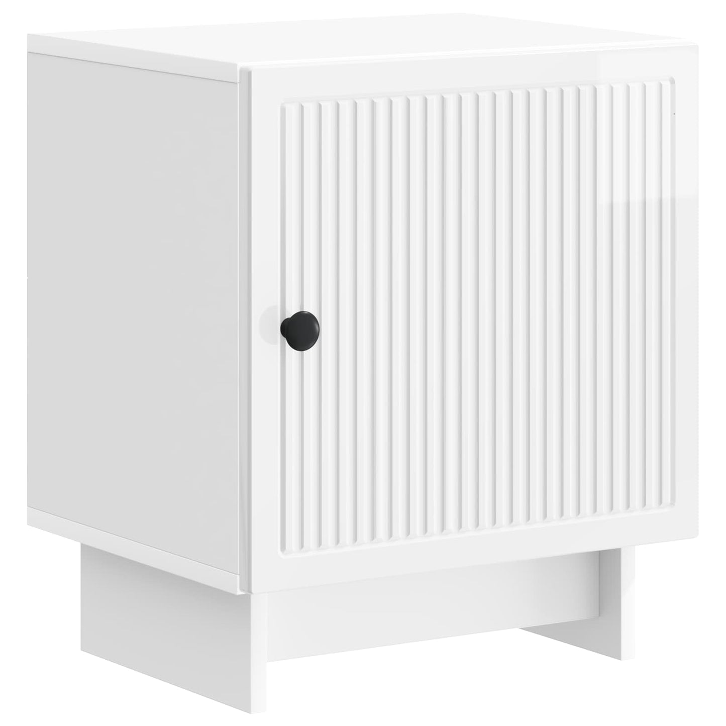 vidaXL Bedside Cabinet High Gloss White 43 x 34.5 x 50 cm 2