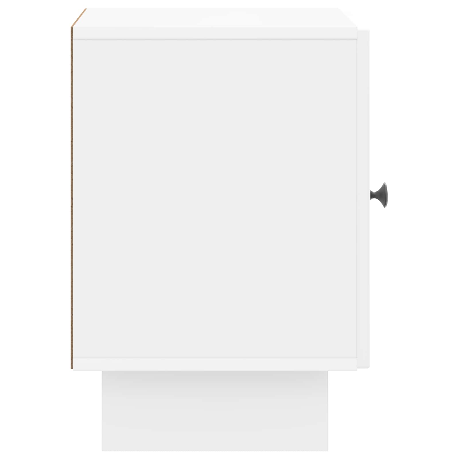 vidaXL Bedside Cabinet High Gloss White 43 x 34.5 x 50 cm 6