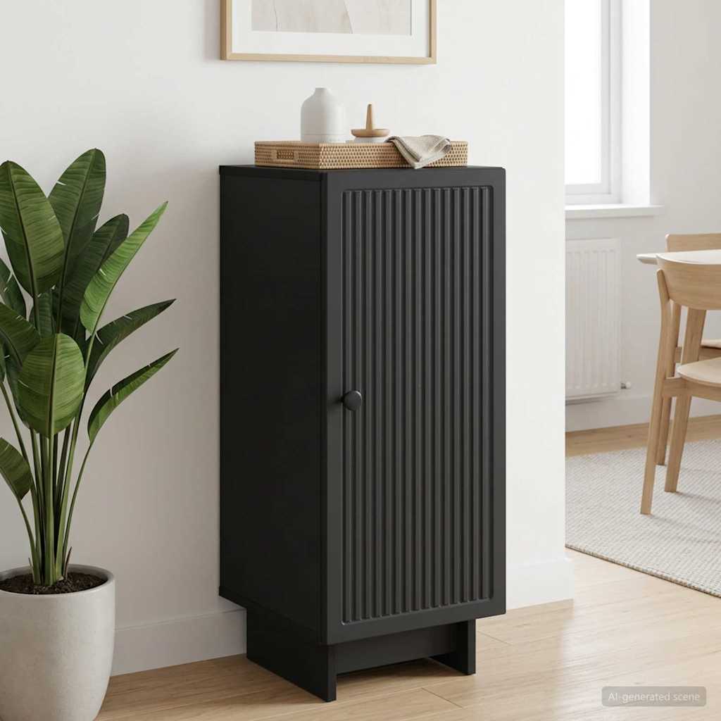 vidaXL Sideboard Black 33 x 34.5 x 90 cm Engineered Wood 1