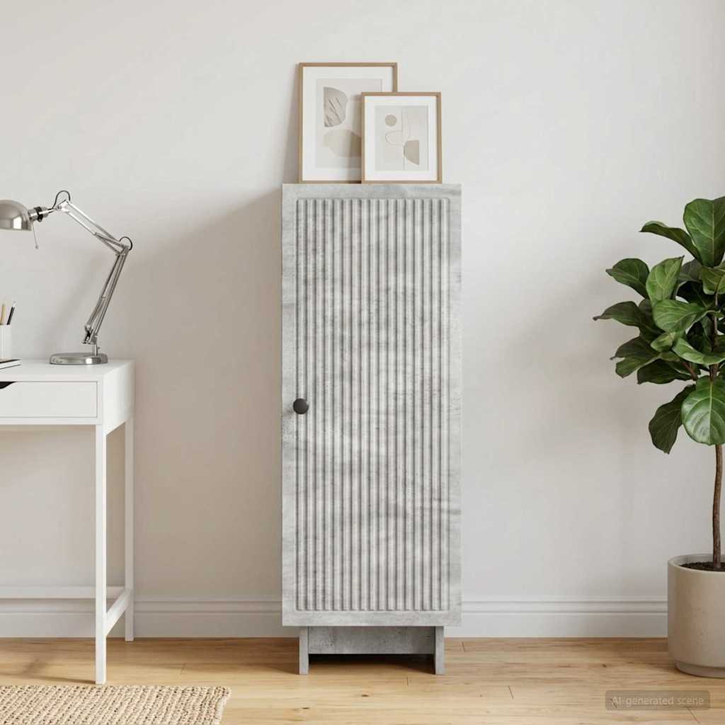 vidaXL Sideboard Concrete Grey 33 x 34.5 x 90 cm Engineered Wood 4