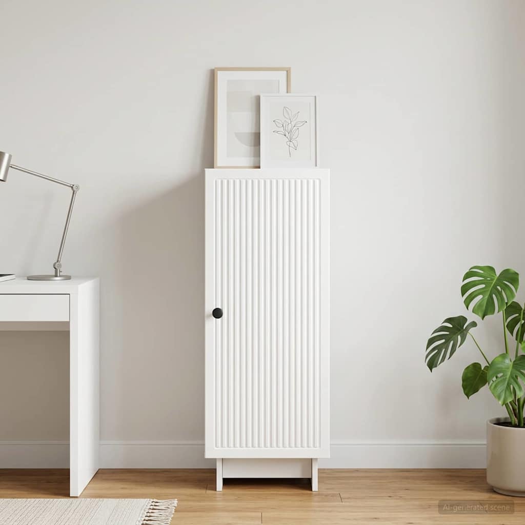 vidaXL Sideboard High Gloss White 33 x 34.5 x 90 cm Engineered Wood 1