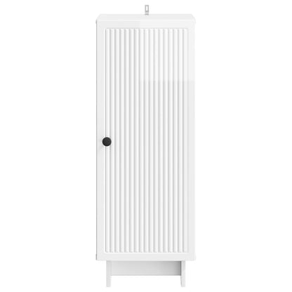 vidaXL Sideboard High Gloss White 33 x 34.5 x 90 cm Engineered Wood 6