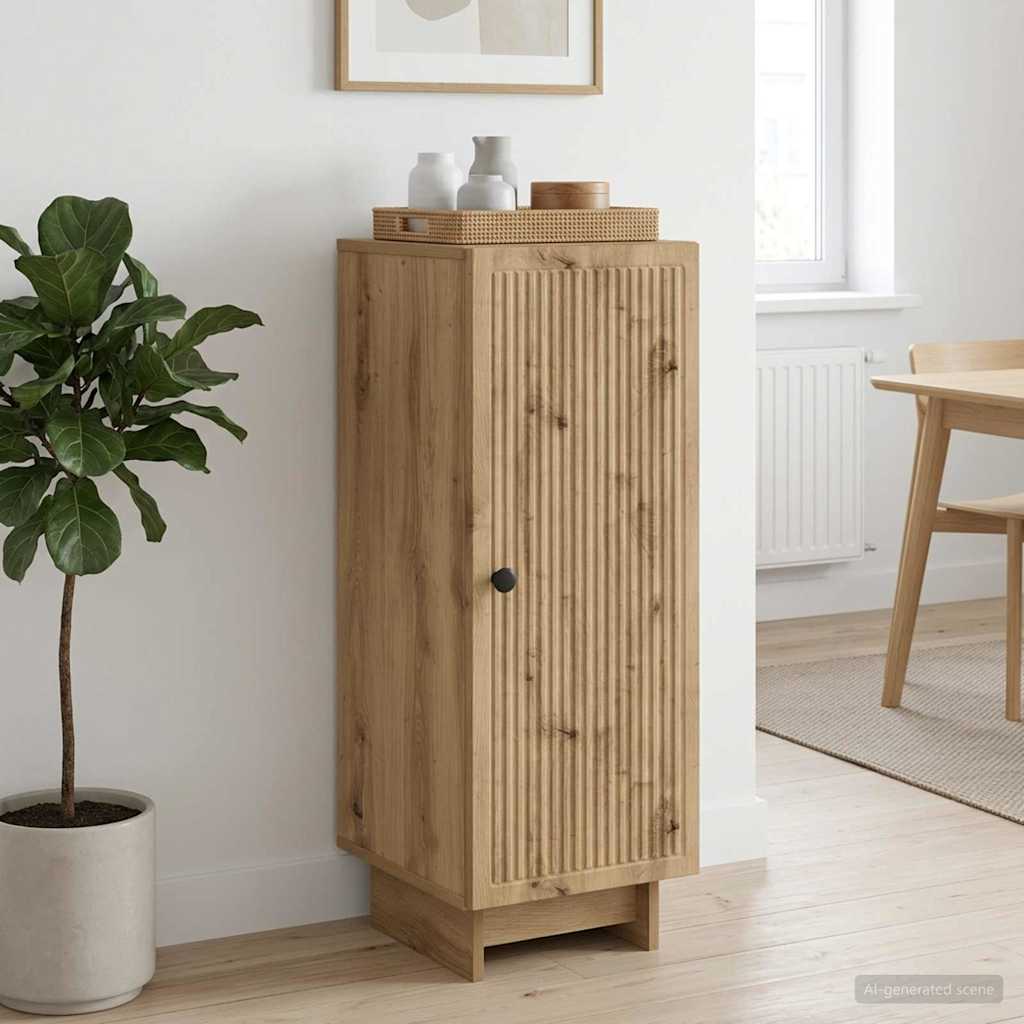 vidaXL Sideboard Artisan Oak 33 x 34.5 x 90 cm Engineered Wood 1