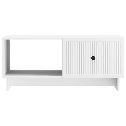 vidaXL Coffee Table White 90 x 50 x 40 cm Engineered Wood 5