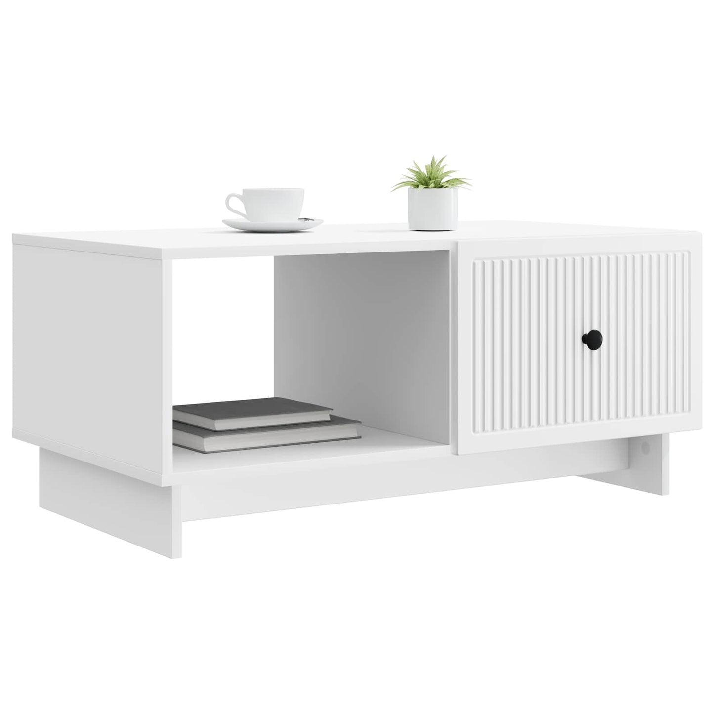 vidaXL Coffee Table White 90 x 50 x 40 cm Engineered Wood 3