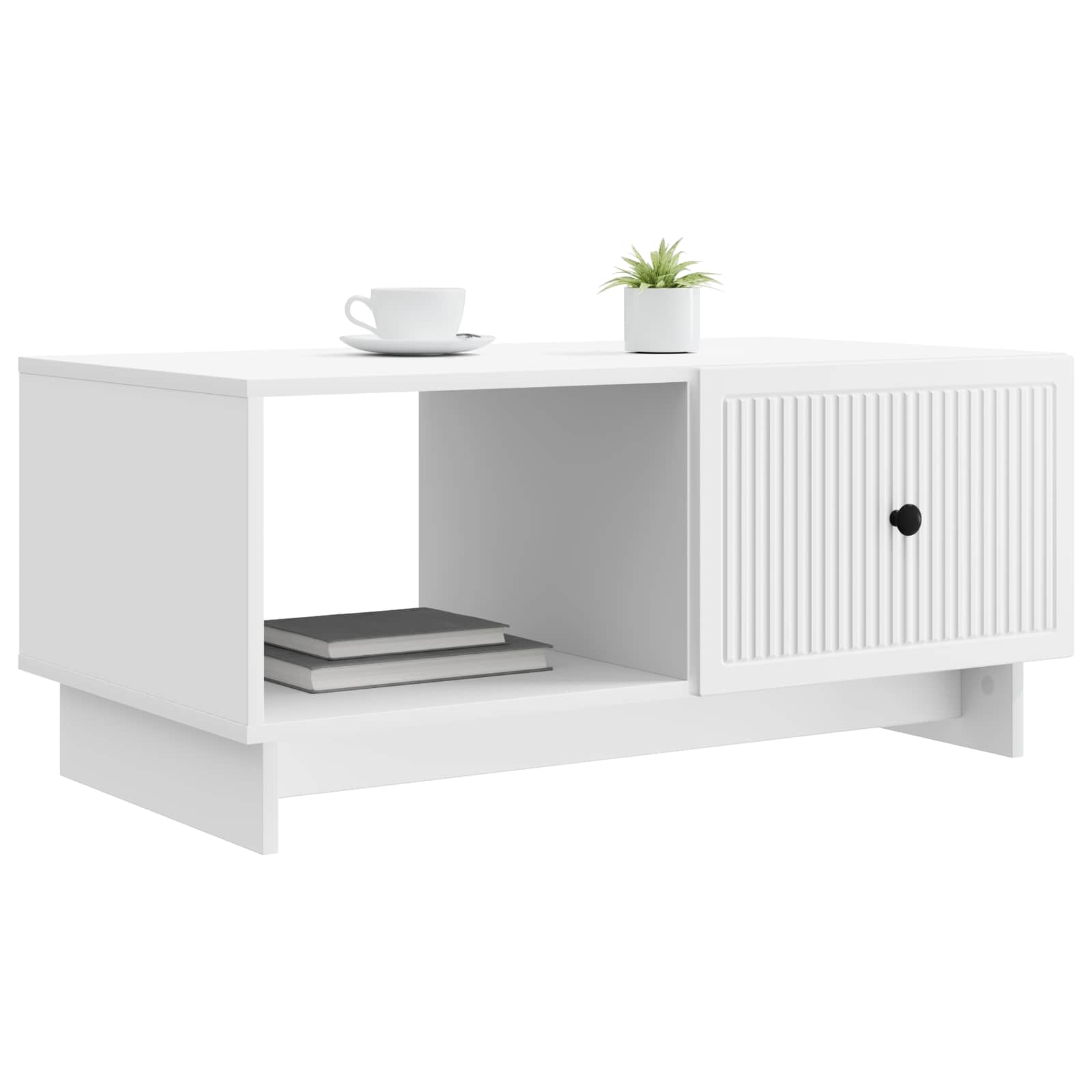 vidaXL Coffee Table White 90 x 50 x 40 cm Engineered Wood 3