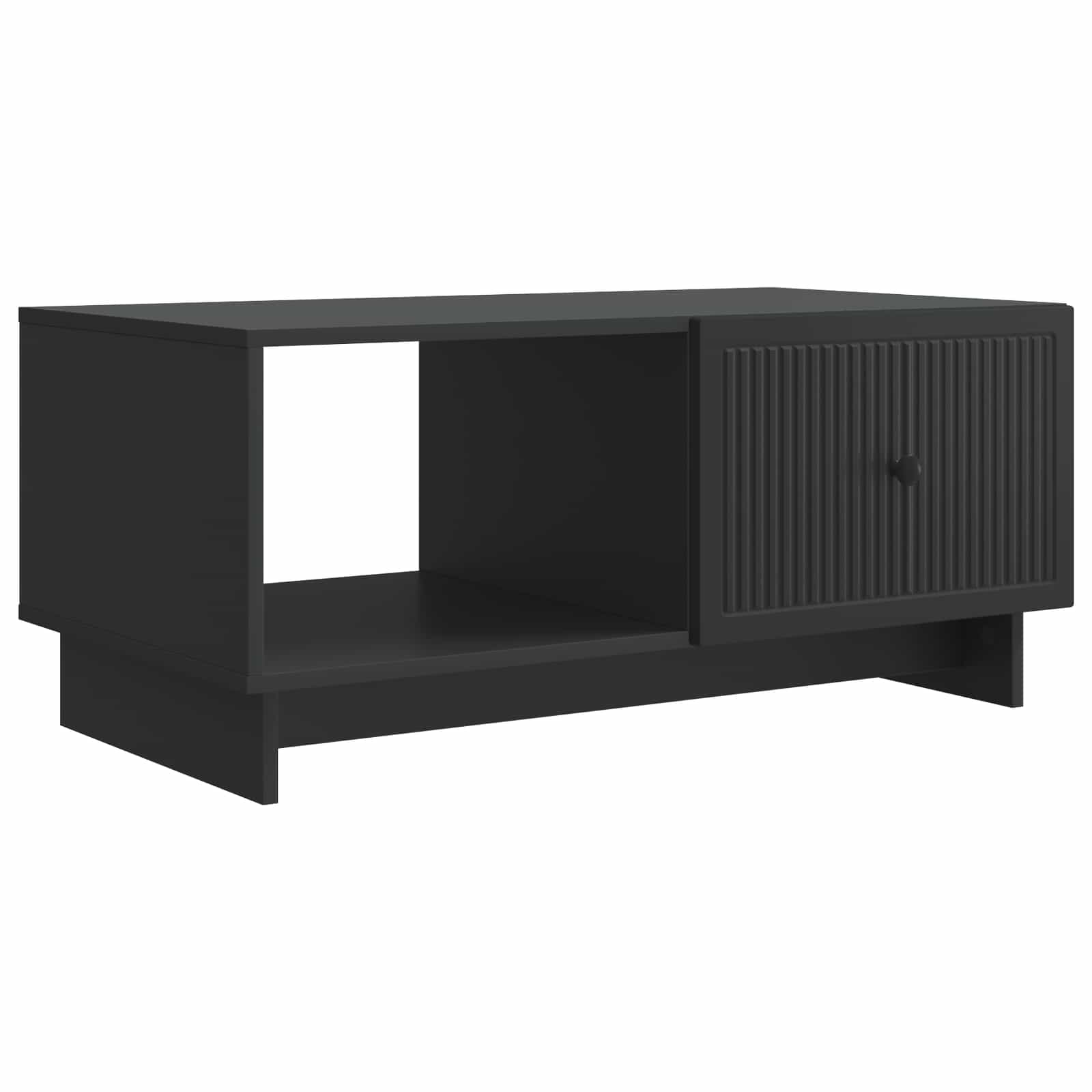 vidaXL Coffee Table Black 90 x 50 x 40 cm Engineered Wood 2