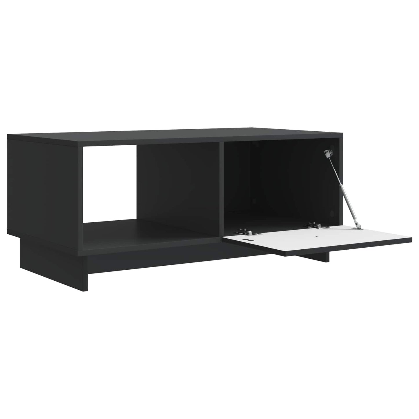 vidaXL Coffee Table Black 90 x 50 x 40 cm Engineered Wood 4