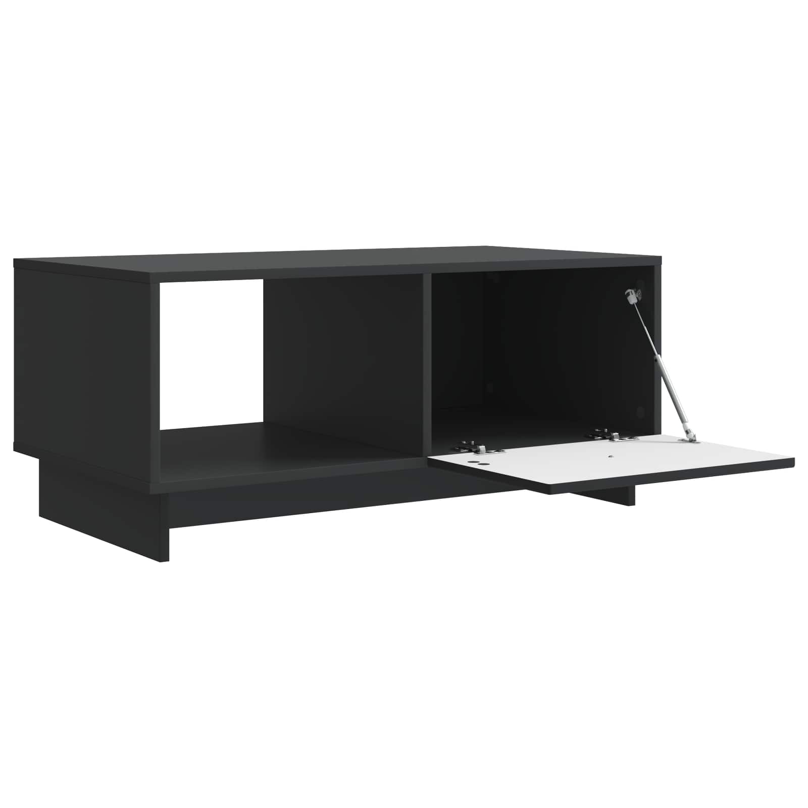 vidaXL Coffee Table Black 90 x 50 x 40 cm Engineered Wood 4
