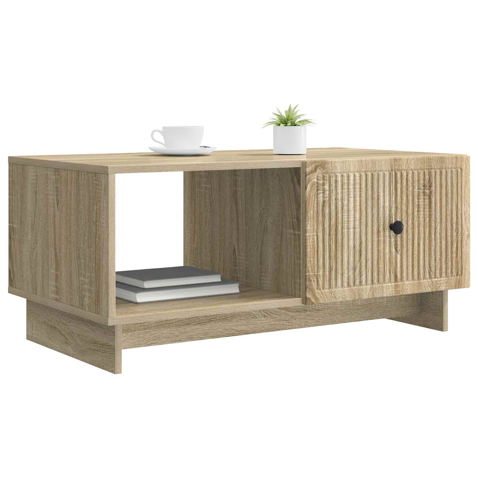 vidaXL Coffee Table Sonoma Oak 90 x 50 x 40 cm Engineered Wood 3