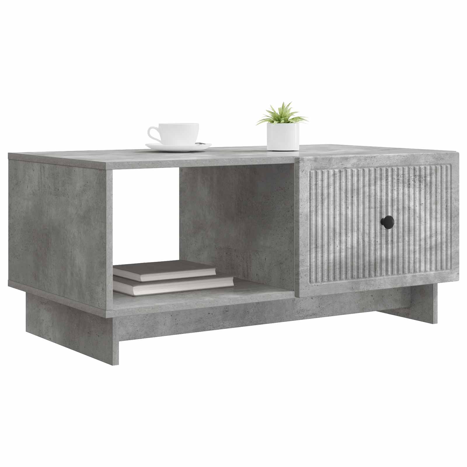 vidaXL Coffee Table Concrete Grey 90 x 50 x 40 cm Engineered Wood 3