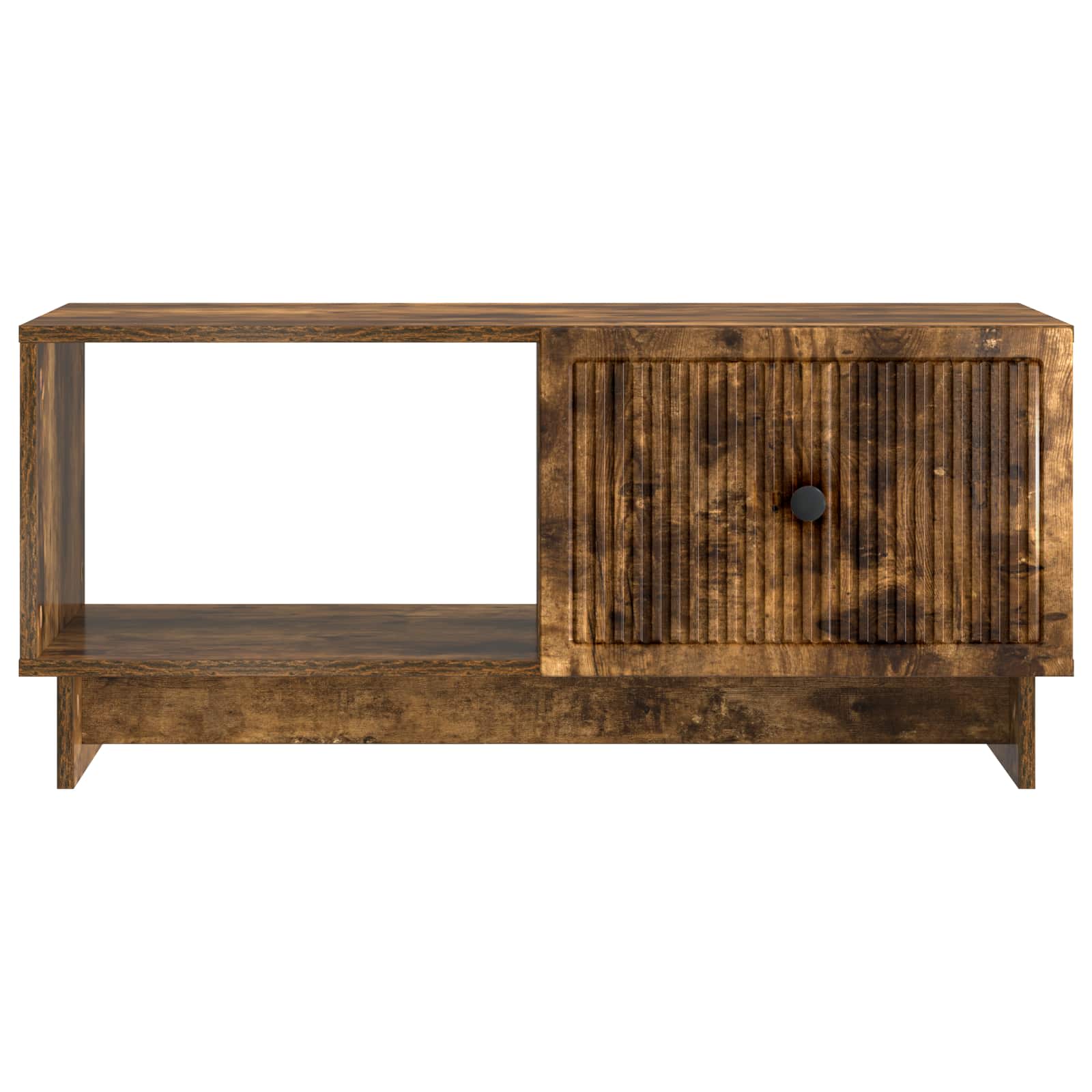 vidaXL Coffee Table Smoked Oak 90 x 50 x 40 cm Engineered Wood 5