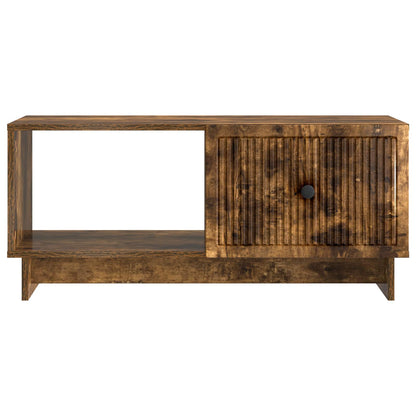 vidaXL Coffee Table Smoked Oak 90 x 50 x 40 cm Engineered Wood 5
