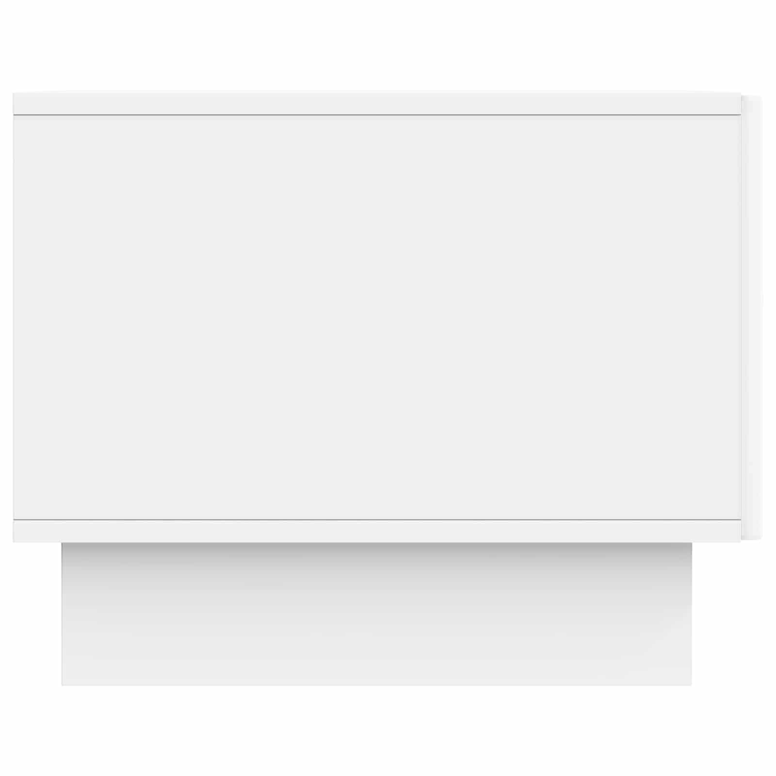 vidaXL Coffee Table with Drawer White 49 x 50 x 40 cm Engineered Wood 6