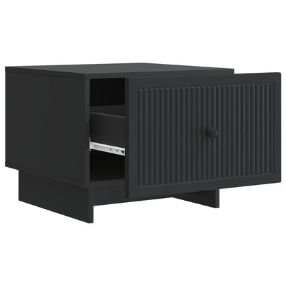vidaXL Coffee Table Black 49 x 50 x 40 cm Engineered Wood 4