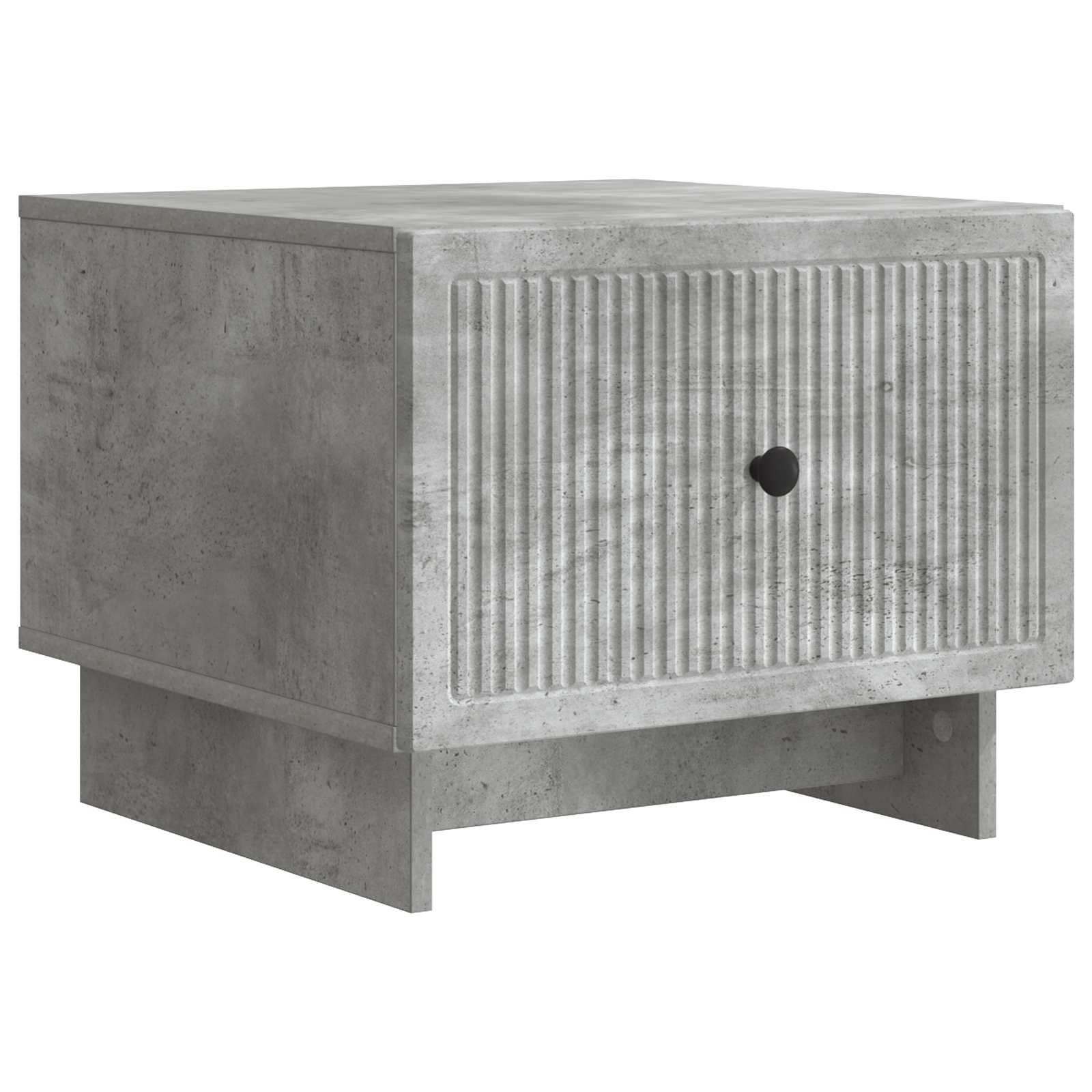 vidaXL Coffee Table Concrete Grey 49 x 50 x 40 cm Engineered Wood 2