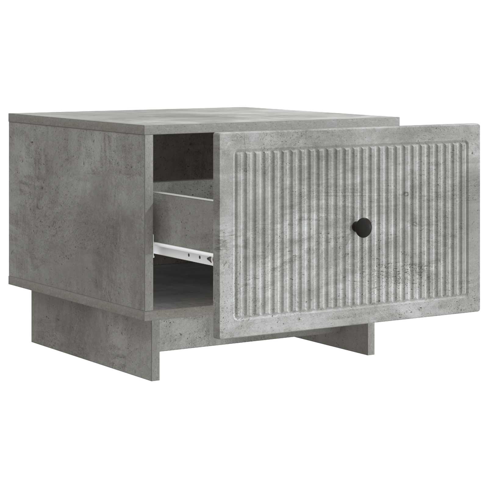 vidaXL Coffee Table Concrete Grey 49 x 50 x 40 cm Engineered Wood 4