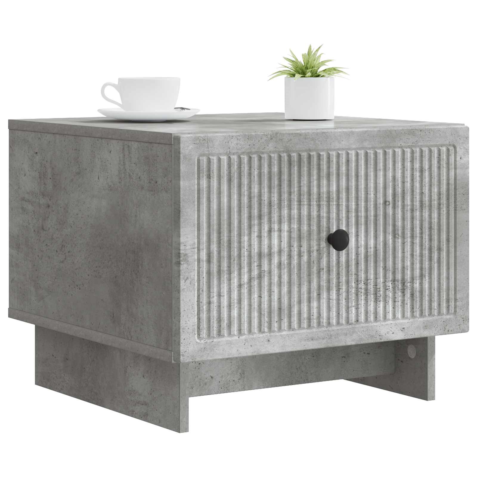 vidaXL Coffee Table Concrete Grey 49 x 50 x 40 cm Engineered Wood 3