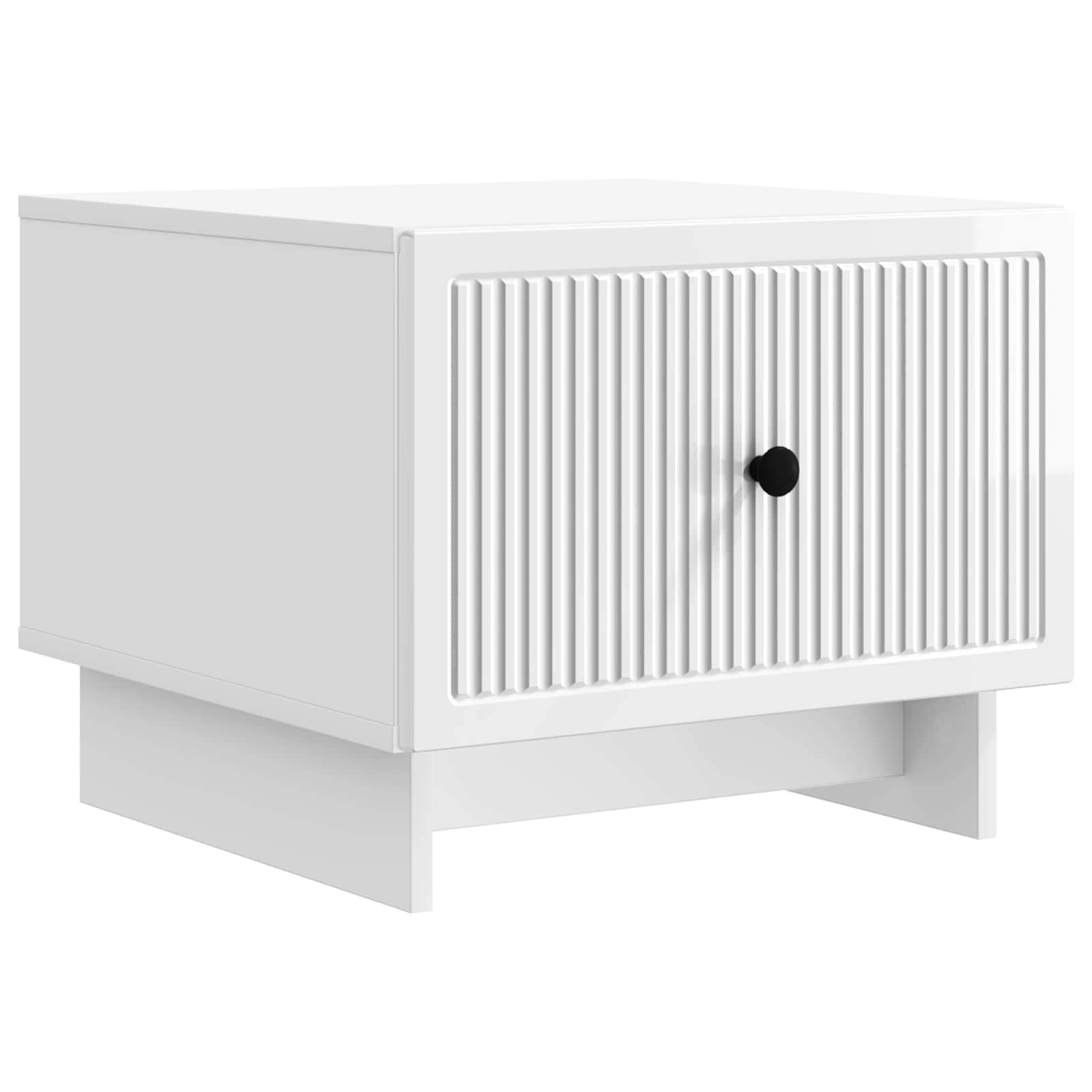 vidaXL Coffee Table High Gloss White 49 x 50 x 40 cm Engineered Wood 2