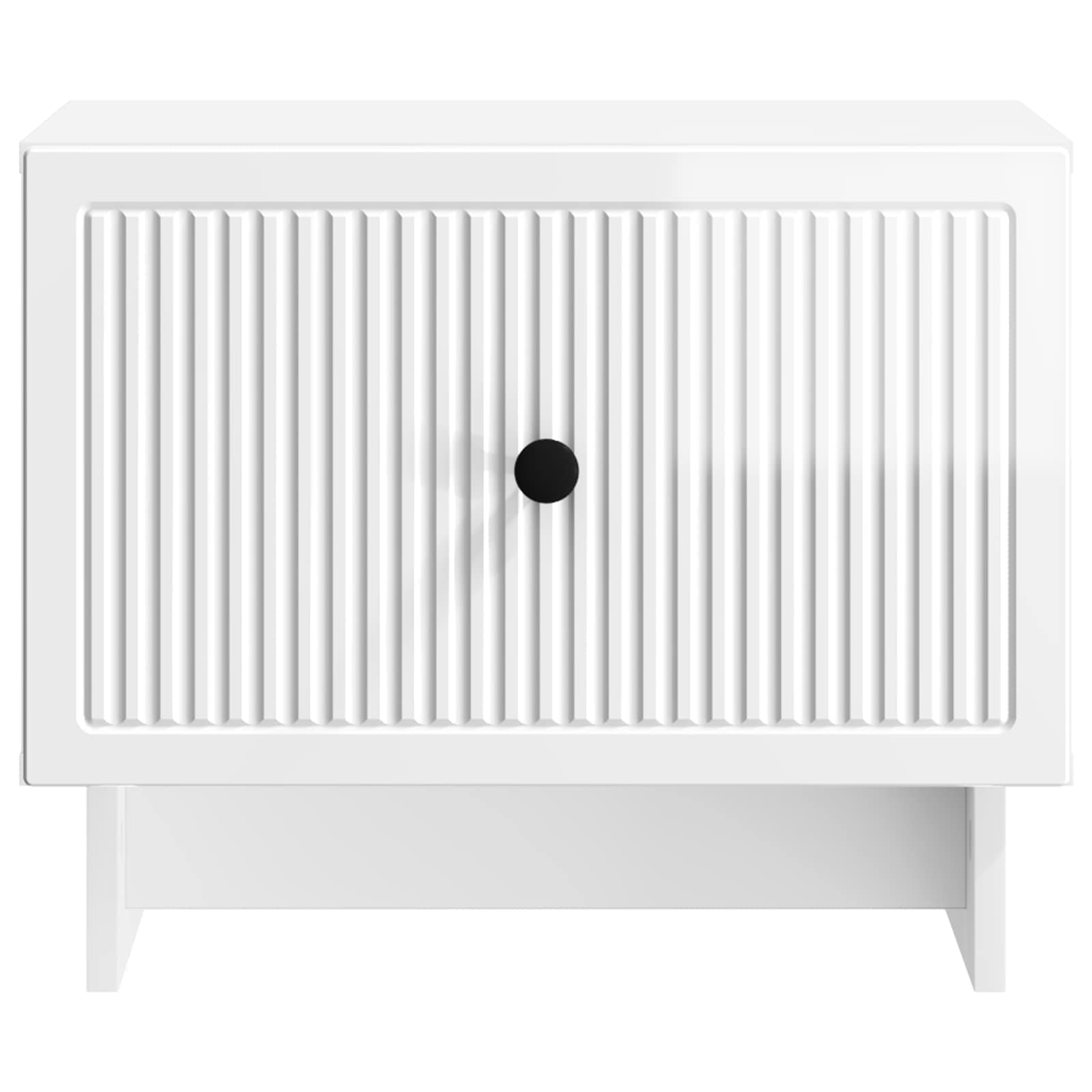 vidaXL Coffee Table High Gloss White 49 x 50 x 40 cm Engineered Wood 5