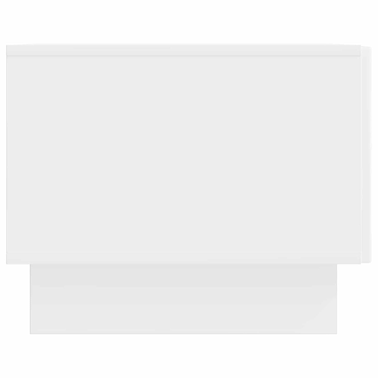vidaXL Coffee Table High Gloss White 49 x 50 x 40 cm Engineered Wood 6