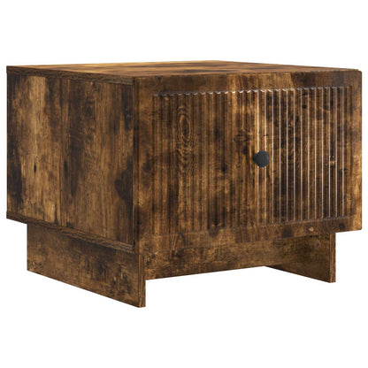 vidaXL Coffee Table Smoked Oak 49 x 50 x 40 cm Engineered Wood 2