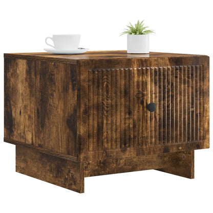 vidaXL Coffee Table Smoked Oak 49 x 50 x 40 cm Engineered Wood 3