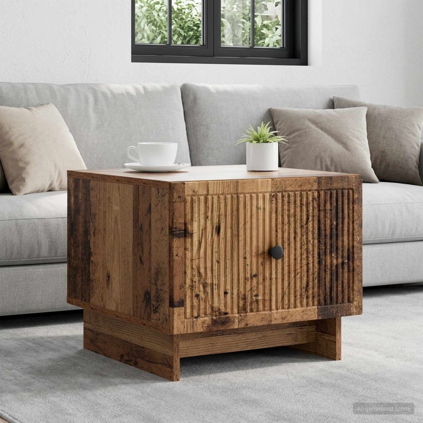 vidaXL Coffee Table Old Wood 49 x 50 x 40 cm Engineered Wood 1