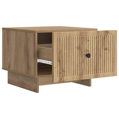 vidaXL Coffee Table Artisan Oak 49 x 50 x 40 cm Engineered Wood 4