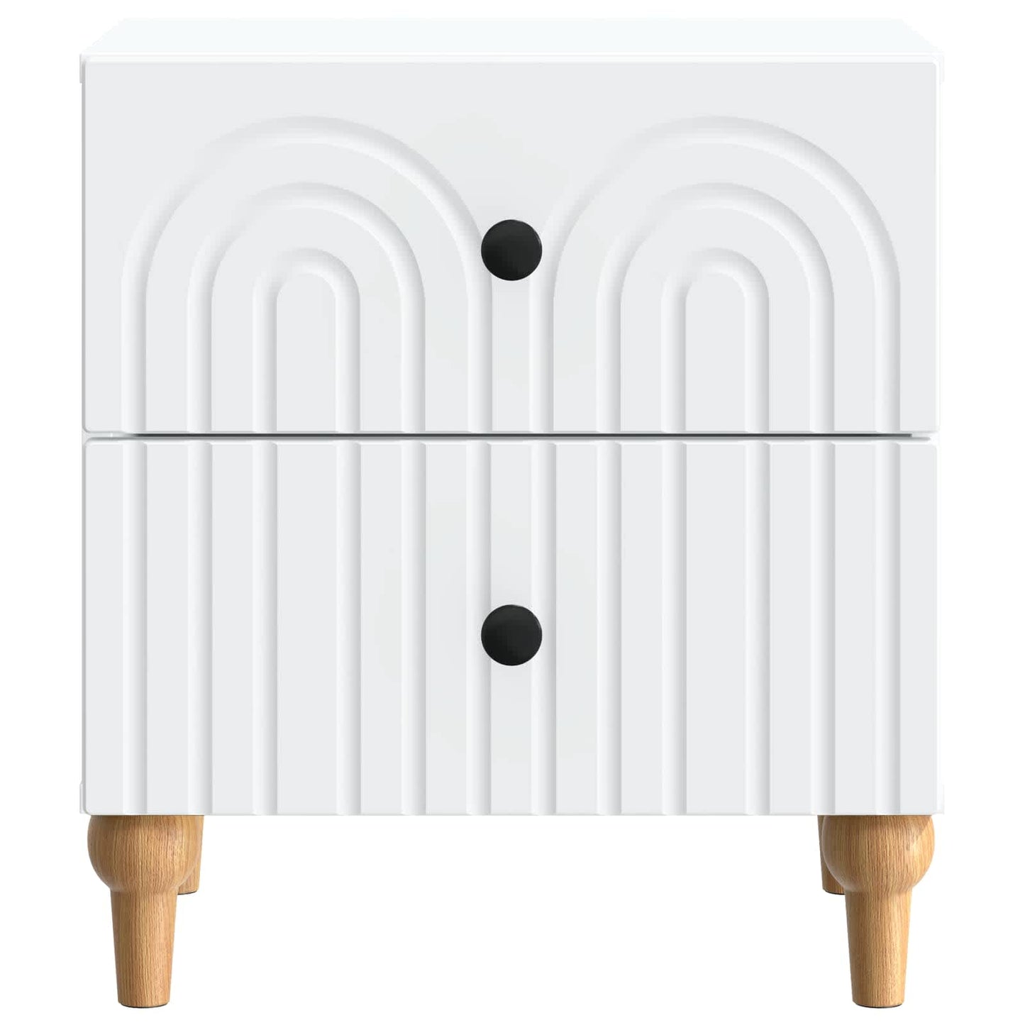 vidaXL Bedside Cabinet White 43 x 34.5 x 48 cm Engineered Wood 5