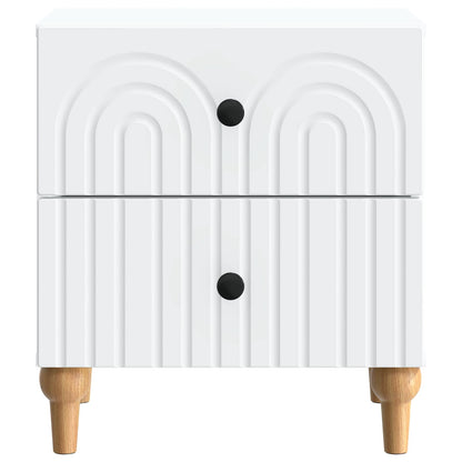 vidaXL Bedside Cabinet White 43 x 34.5 x 48 cm Engineered Wood 5