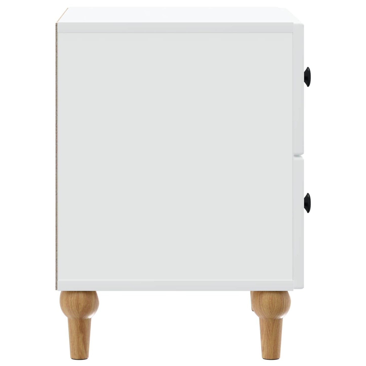 vidaXL Bedside Cabinet White 43 x 34.5 x 48 cm Engineered Wood 6