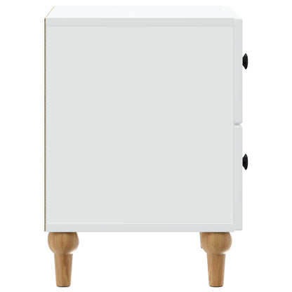 vidaXL Bedside Cabinet White 43 x 34.5 x 48 cm Engineered Wood 6