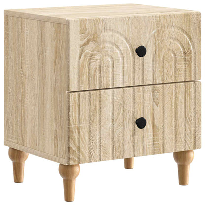 vidaXL Bedside Cabinet Sonoma Oak 43 x 34.5 x 48 cm Engineered Wood 2