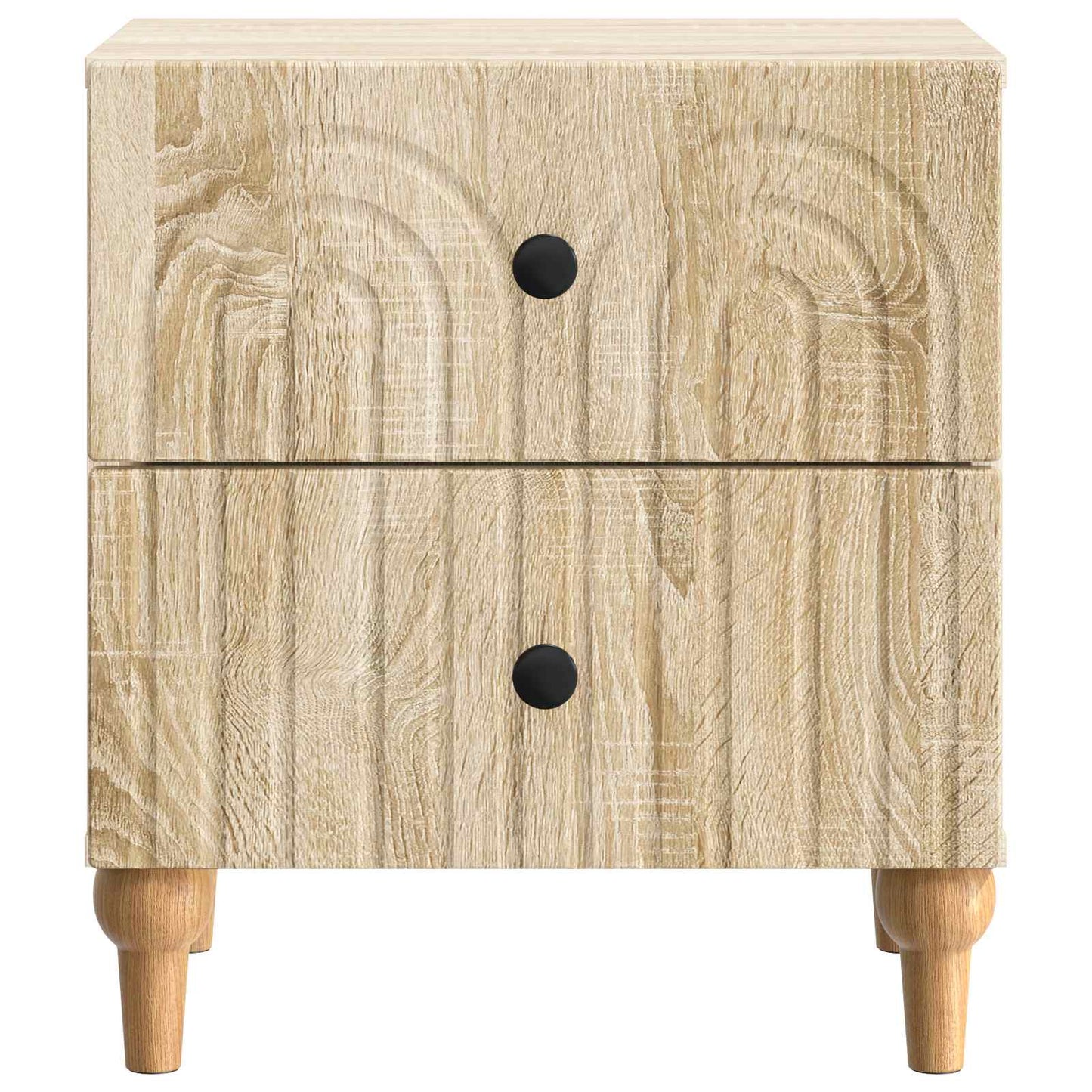 vidaXL Bedside Cabinet Sonoma Oak 43 x 34.5 x 48 cm Engineered Wood 5