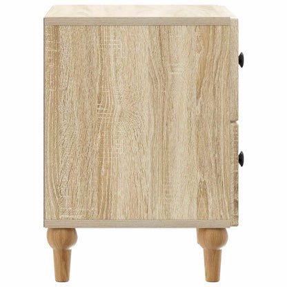 vidaXL Bedside Cabinet Sonoma Oak 43 x 34.5 x 48 cm Engineered Wood 6